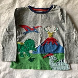 Baby Boden Appliqué Dinosaur Shirt, size 3-4